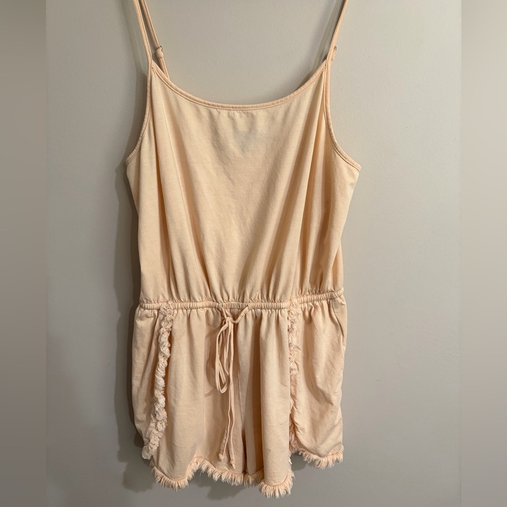 Lulu's Peach Cover Up Romper